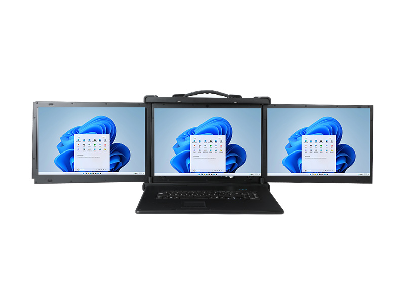 國(guó)產(chǎn)三屏工業(yè)便攜機(jī),17.3英寸移動(dòng)工作站筆記本,DT-S1437AD-U6780A