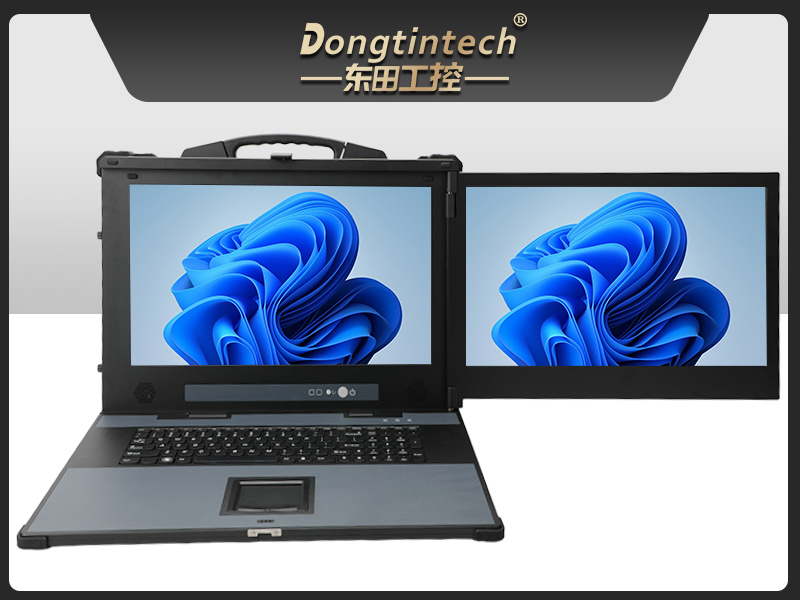 下翻雙屏工業(yè)便攜機(jī),DDR4千兆網(wǎng)口便攜主機(jī),現(xiàn)場檢測終端,DTG-1427ZD-BQ670MA1