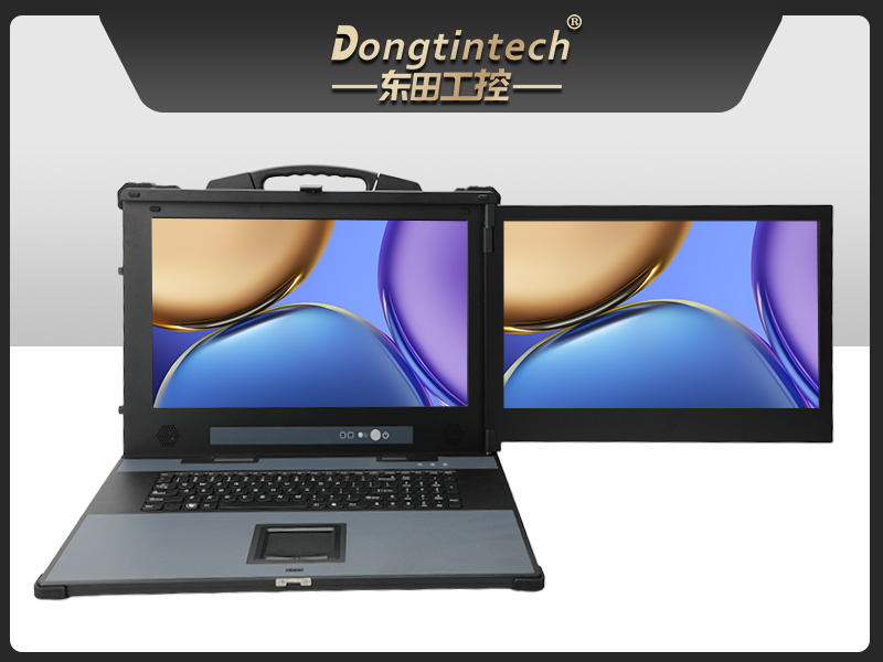 國(guó)產(chǎn)雙屏工業(yè)便攜機(jī),兆芯KX-7000統(tǒng)信UOS主機(jī),應(yīng)急指揮調(diào)度電腦,DTG-1427ZD-BKX7KMC