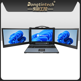 三屏便攜式工作站,3個2.5G網(wǎng)口多擴展加固機,DTG-S1437ZD-JQ670MA